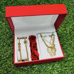 Coffret Cadeau Bijoux Dorés – Édition Papillon & Roses