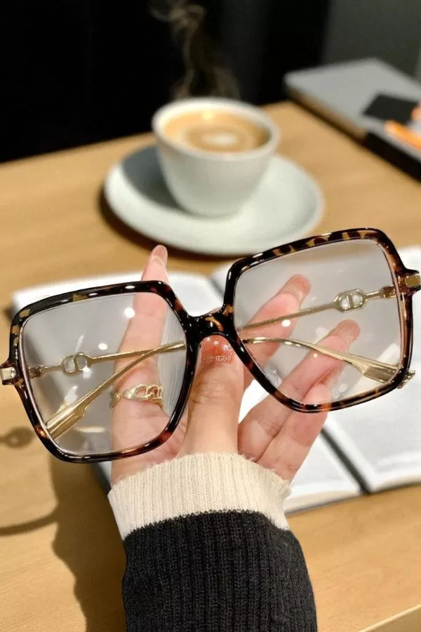 Yeli’s Glasses – Lunettes de Vue Carrées Anti-Lumière Bleue