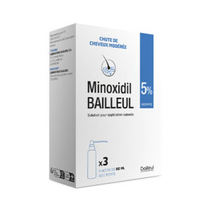 Minoxidil Bailleul 5% Homme – Anti-Chute & Repousse (3×60 ml)