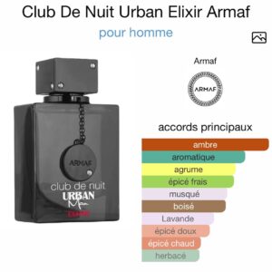 Club De Nuit Urban Man Elixir – Eau de Parfum 105ml – Intensité & Séduction