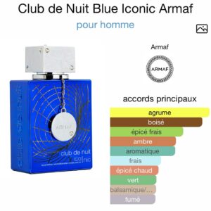 Club De Nuit Blue Iconic – Eau de Parfum 105ml – Fraîcheur & Élégance