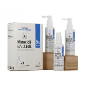 Minoxidil Bailleul 5% Homme – Anti-Chute & Repousse (3×60 ml)