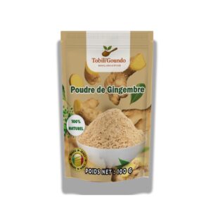 Tobili’Goundo – Poudre de Gingembre Naturelle 50 g
