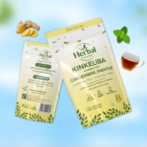 Herbal Cocktail – Kinkeliba, Gingembre & Menthe (15 infusettes)