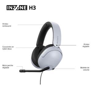 Casque Gaming Sony INZONE H3 – Filaire PS5 & PC