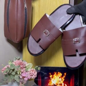 Ensemble Sandales & Pochette Homme – Style Chic Classique Taille 42