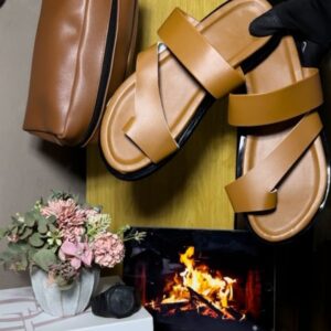 Ensemble Sandales & Pochette Homme – Style Élégant (Taille 43)