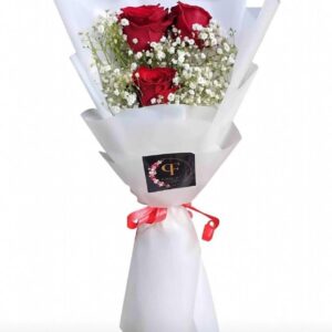 Bouquet de Roses Rouges – Cadeau Romantique Élégant