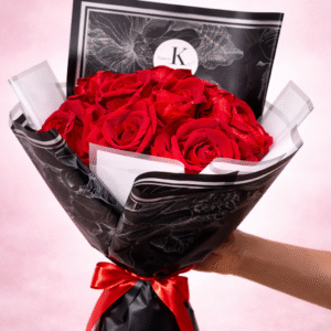 Bouquet de Roses Rouges Luxe  Cadeau Romantique Premium