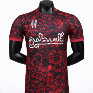 Maillot Palestine Rouge Noir 25/26 – Édition Spéciale