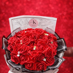 Bouquet de Roses Rouges Royale | Cadeau Luxe & Passion synthétique première qualité