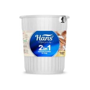 Hans – 2in1 Instant Coffee In Cup Sugar Free (Pack de 6)
