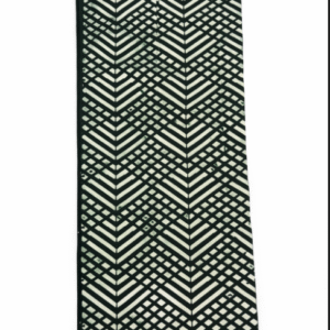 Écharpe Verte Motif Graphique Chevron