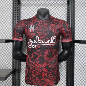 Maillot Palestine Rouge Noir 25/26 – Édition Spéciale