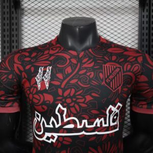 Maillot Palestine Rouge Noir 25/26 – Édition Spéciale